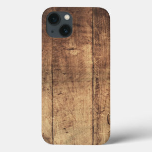 iPhone 13 Coque texture en bois rayée par cru frais