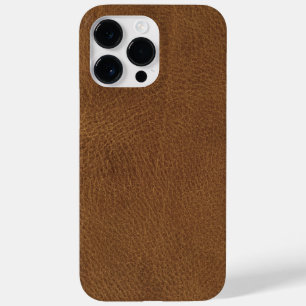 Coque Pour Pour iPhone 14 Pro Max Texture en cuir Brown