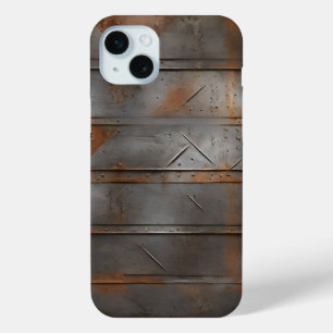 Coque iPhone 15 Mini texture métallique Abstraite