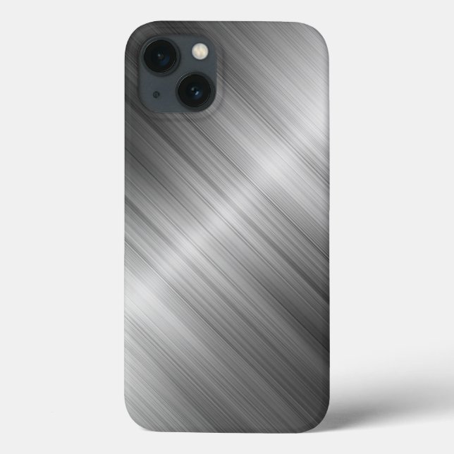 Coques Case-Mate iPhone Texture métallique brossée (Verso)