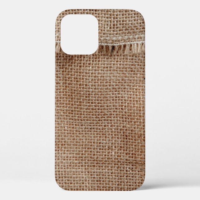 Coques Case-Mate iPhone Texture naturelle fil arrière café, sac,  (Verso)