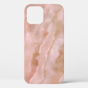 Case-Mate iPhone Case Texture or en marbre rose liquide