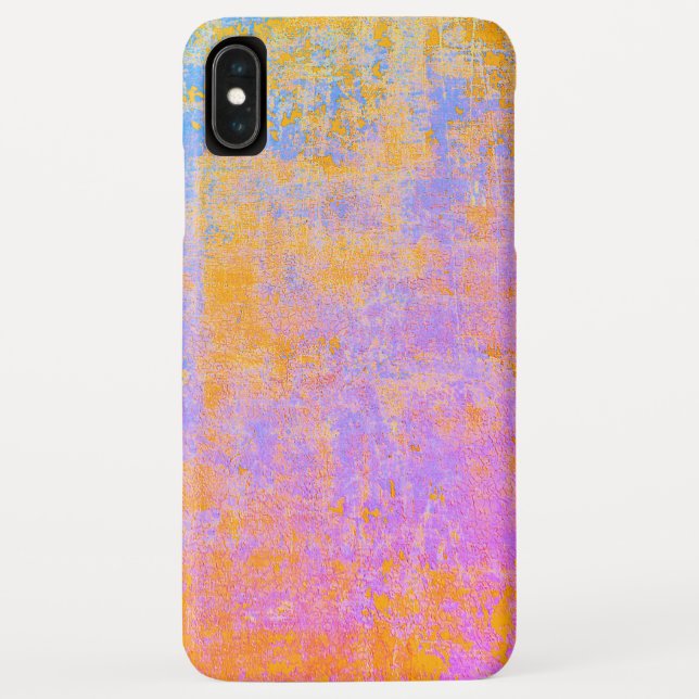 Coques Case-Mate iPhone texture peinte dans des couleurs de coucher de sol (Dos)