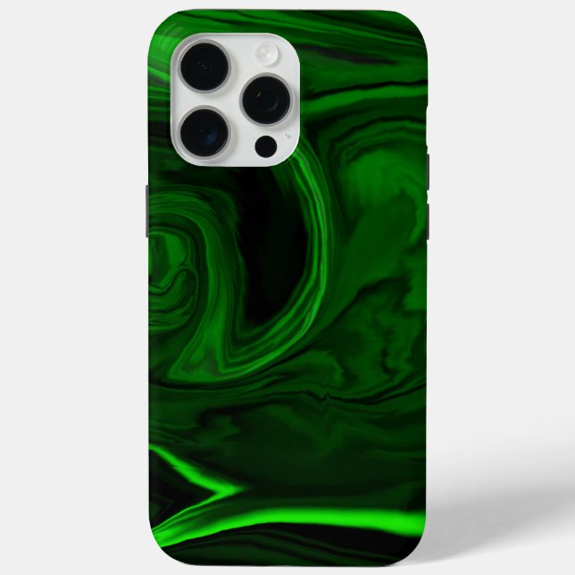 Coques Case-Mate iPhone texture pierre de malachite verte (Verso)