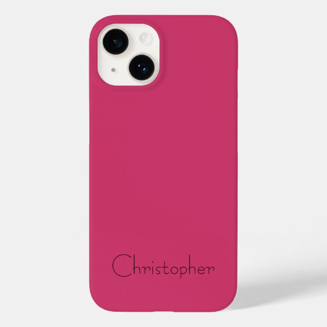 Coques Case-Mate iPhone Texture radiale métallisée rose clair personnalisé (Verso)
