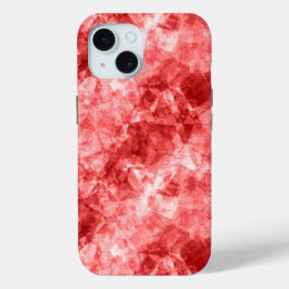 Coque Pour iPhone 15 Texture rouge dégraissée