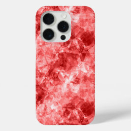Coque iPhone 15 Pro Texture rouge dégraissée