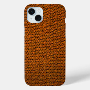 Coque iPhone 15 Mini texture tricotée Abstraite
