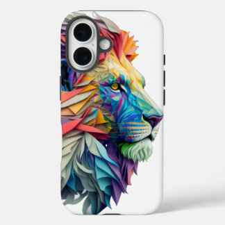 Coques iPhone 16 The Polychrome Lion: Where Art Meets Majesty