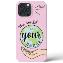 the world in your hands Case-mate iPhone Enveloppe