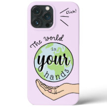 the world in your hands Case-mate iPhone Enveloppe