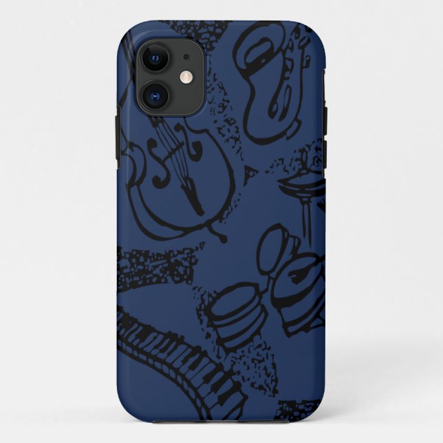 Coques Case-Mate iPhone Thème de jazz de Julian (Dos)