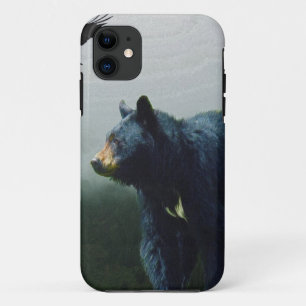 Coque iPhone 11 Thème de la faune de l'ours noir