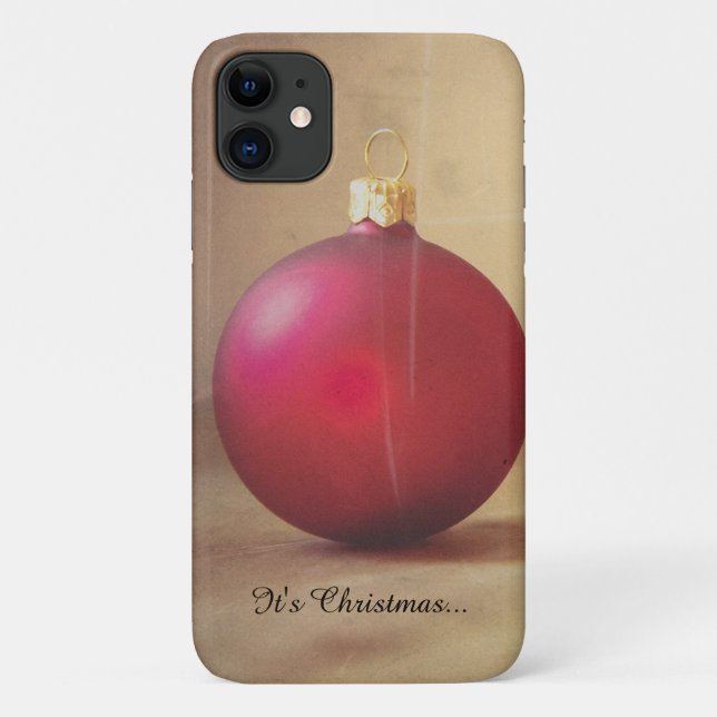 Coques Case-Mate iPhone Thème de Noël avec balle de Noël (Dos)