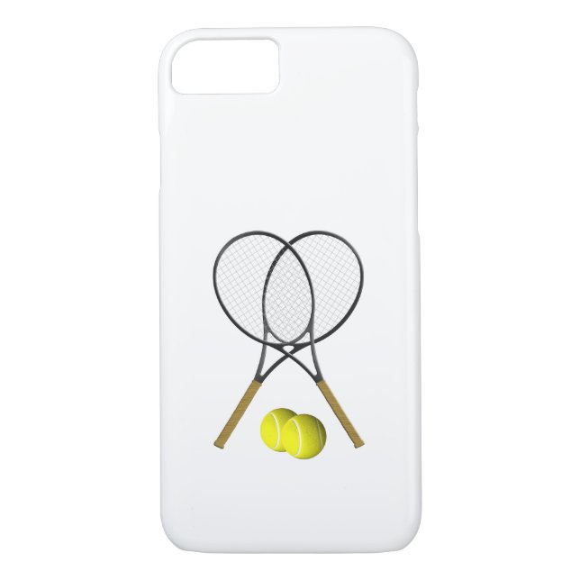 Coques Case-Mate iPhone Thème de sport de tennis de doubles (Dos)