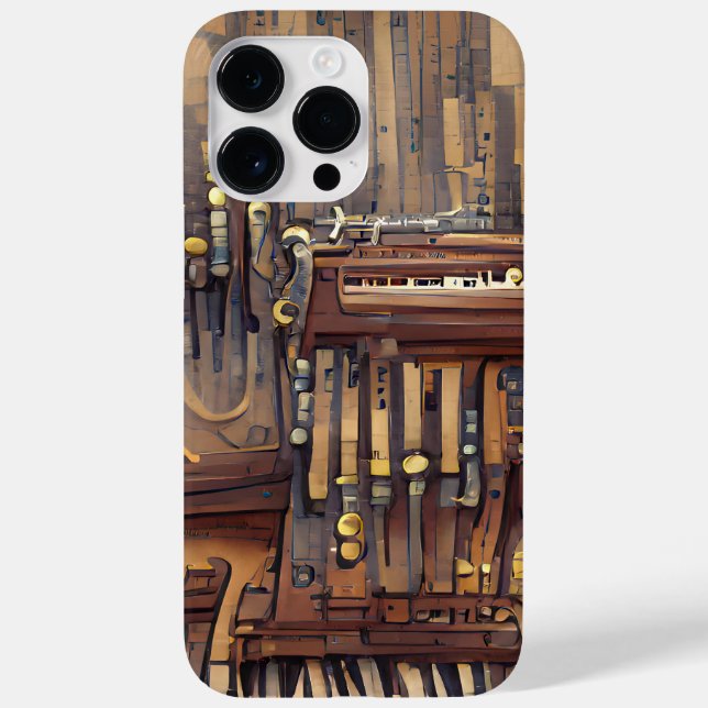 Coques Case-Mate iPhone THÈME STEAMPUNK MUSICAL Brown (Verso)