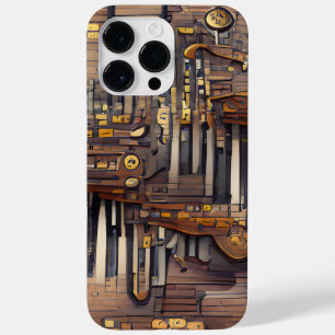 Coque Pour Pour iPhone 14 Pro Max THÈME STEAMPUNK MUSICAL Brown