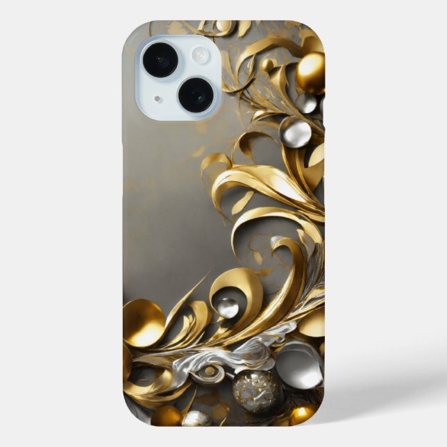 Coques Case-Mate iPhone Thèmes de feuille d'or (Verso)