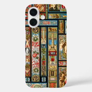 Coques iPhone 16 Thèmes Renaissance Textiles et tissus