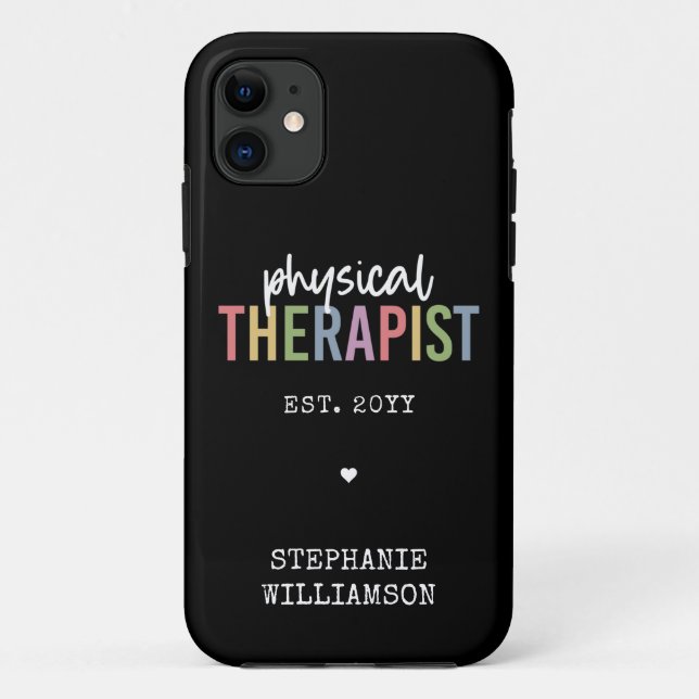 Coques Case-Mate iPhone Thérapeute physique personnalisée Diplôme PT (Dos)
