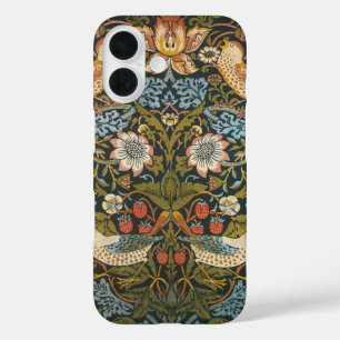 Coques iPhone 16 Thierry de fraises par William Morris, Art Vintage