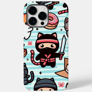 Coque Pour Pour iPhone 14 Pro Max This cute iPhone case features playful ninja cats