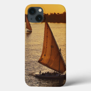 Case-Mate iPhone Case Three falukas with sightseers on Nile River at