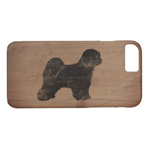 Coques Pour iPhone Tibétain Terrier Silhouette Rustique
