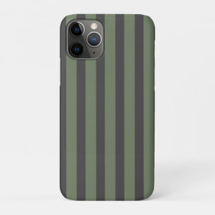 Case-Mate iPhone Case Tic vert olive rayé moderne
