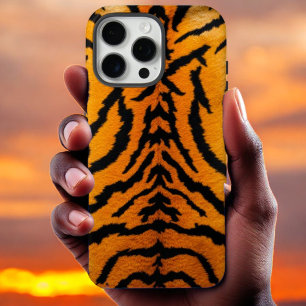 Coques iPhone 16 Pro Max Tiger Glow cuir