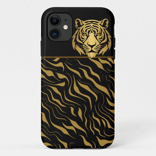 Coques Case-Mate iPhone Tiger Tiger Tiger Stripes Black Gold (Dos)