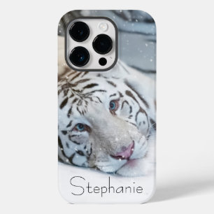 Coque Pour iPhone 14 Pro Tigre blanc