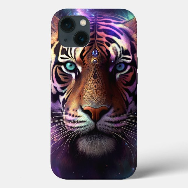Coques Case-Mate iPhone Tigre cosmique (Verso)