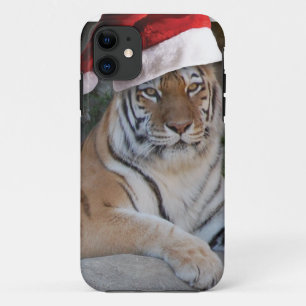 Coques Pour iPhone Tigre du Bengale de Noël