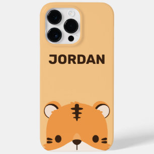 Coque Pour Pour iPhone 14 Pro Max Tigre mignon avec nom personnalisé
