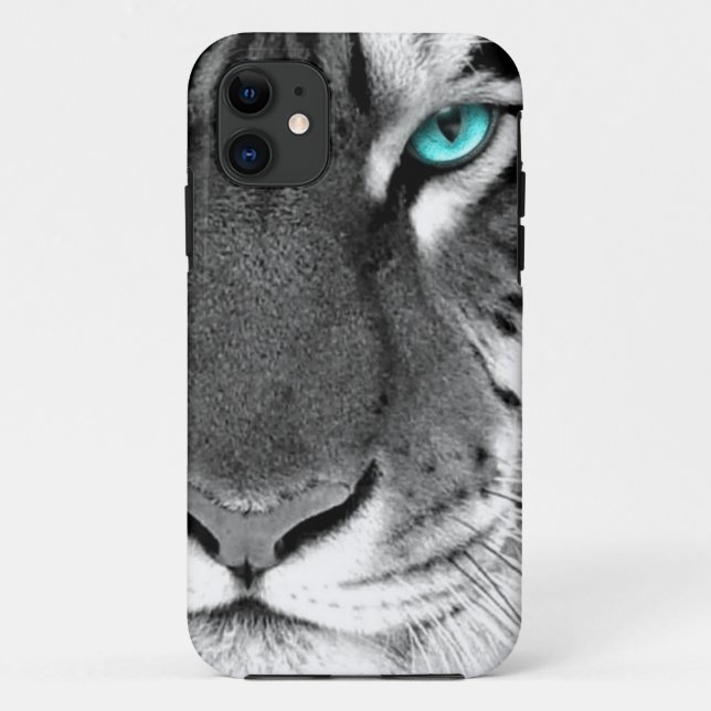 Coques Case-Mate iPhone Tigre noir blanc (Dos)