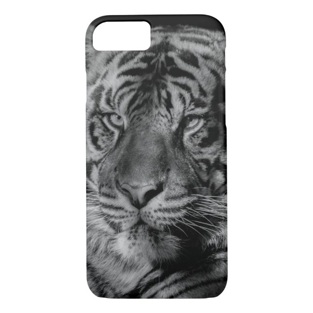 Coques Case-Mate iPhone Tigre noir et blanc (Dos)