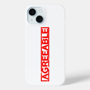 Coque Pour iPhone 15 Timbre acceptable