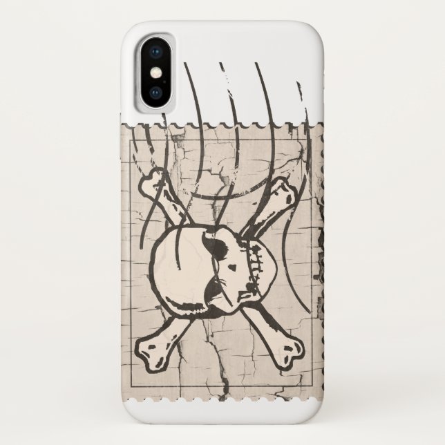 Coques Case-Mate iPhone Timbre de crâne (Dos)
