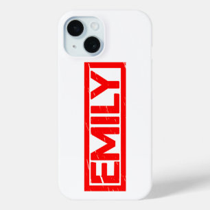 Coque Pour iPhone 15 Timbre Emily