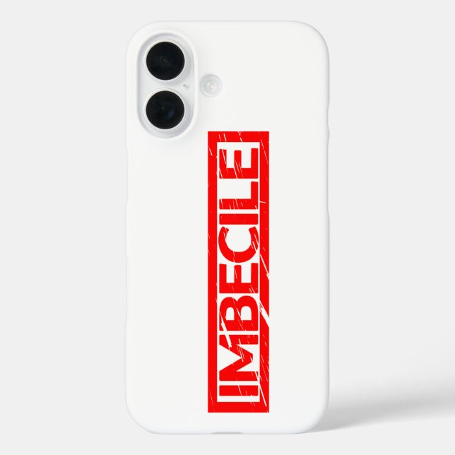 Coques Case-Mate iPhone Timbre imbécile (Verso)