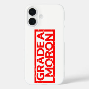 Coques iPhone 16 Timbre Moron de grade A