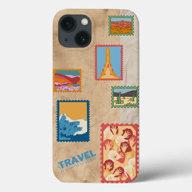 Coques Case-Mate iPhone Timbres de billets de voyage (Verso)