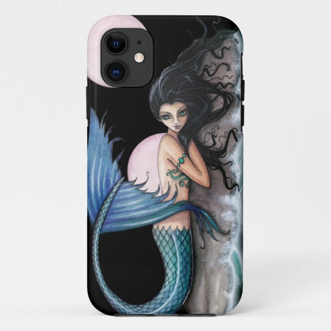 Coques Case-Mate iPhone Tiny Island Gothic Mermaid Imaginaire Art (Dos)