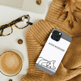 Case-Mate iPhone Case Tirage de ligne personnalisé Kitty Cat