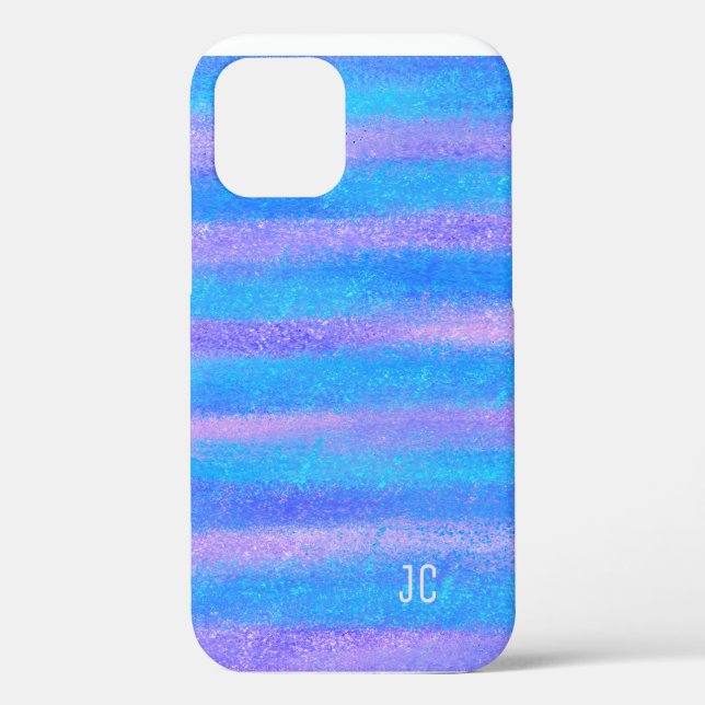 Coques Case-Mate iPhone Tirures Iridescentes Chatoyantes Turquoise Rose (Verso)