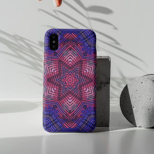 Case-Mate iPhone Case Tisser Mandala rose et bleu
