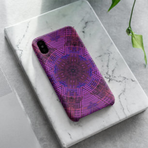 Case-Mate iPhone Case Tisser Mandala rose violet et bleu