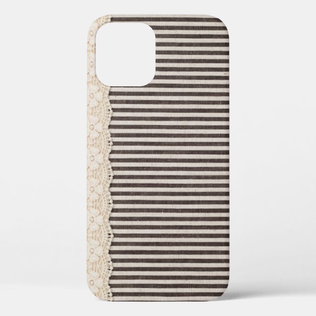 Coques Case-Mate iPhone Tissu dentelle texture textile, motif arrière - pl (Verso)
