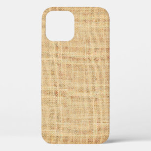 Case-Mate iPhone Case Tissu naturel, arrière - plan texturé.